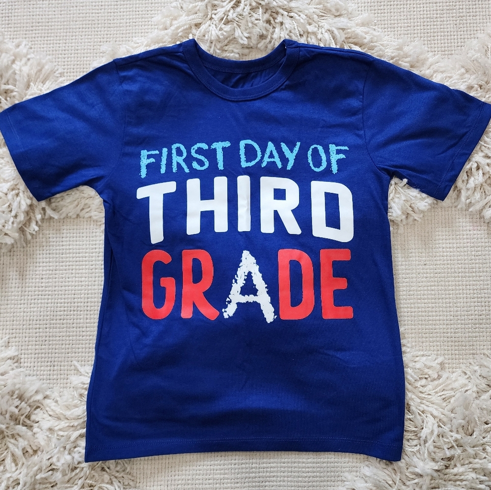 The Children's Place Blue 'First Day of Third Grade' Tee